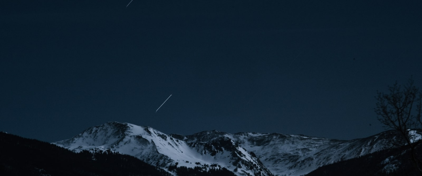 Star fall in the Himalayas